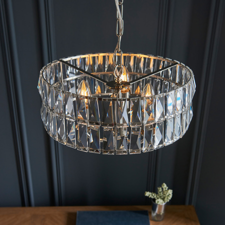 Clifton 3 Pendant Light Bright Nickel
