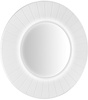 LUMIRO STRIP okrągłe lustro z oświetleniem LED w ramie średnica 90cm, biały mat