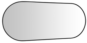 AROWANA lustro owalne w ramie 50x120cm, czarny mat