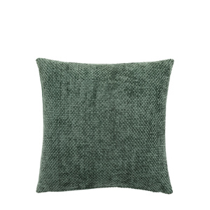 Basketweave Chenille Cushion Olive 2pk 450x450mm