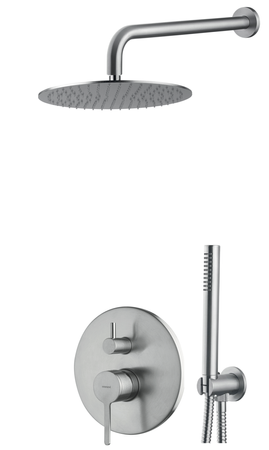 Zesta wannowy podtynkowy L-200mm fi-25cm-Emmevi Rubinetterie/Filo inox