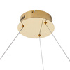 Lampa wisząca CIRCLE SLIM 60 cm - LED, ring złoty