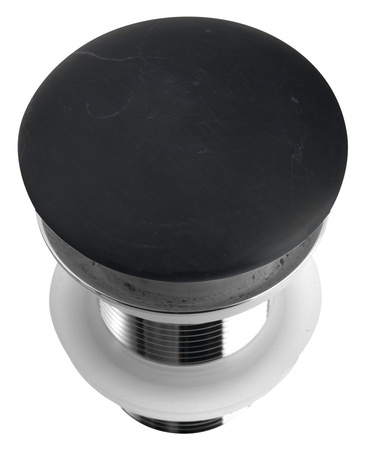 BLOK korek umywalkowy 5/4'', klik-klak, grzybek czarny marquin mat