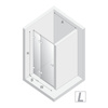 Drzwi wnękowe EVENTA COPPER SHINE 1D L 80x200 szkło czyste 8mm Active Shield 2.0