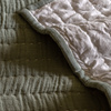Alcove Gauze Bedspread Sage 2600x2400mm