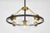 NOWOCZESNA LAMPA WISZĄCA CZARNO-ZŁOTA DONZANO W5 PRO