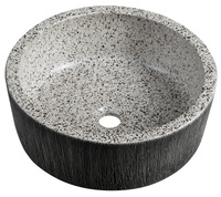 PRIORI umywalka ceramiczna nablatowa, średnica 41cm, granit