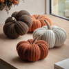 Autumn Knitted Pumpkin Rust 140x80mm