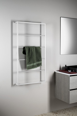 SKA ścienny wieszak na ręczniki 600x1150x100mm, biały mat