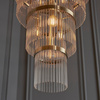 Marietta Grand 21 Pendant Light Antique Brass