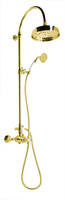 ANTEA zestaw prysznicowy z baterią termostatyczną, złoto