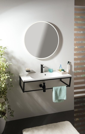 SKA konsola pod umywalkę, 900x200x460mm, czarny mat