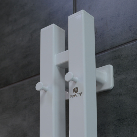 Elektryczny grzejnik łazienkowy Silhouette Quadro 90х1500 Sensor prawa, biały