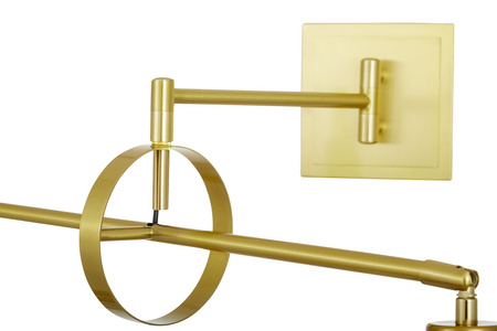 LAMPA ŚCIENNA KINKIET MOSIĘŻNO-CZARNY TURINA