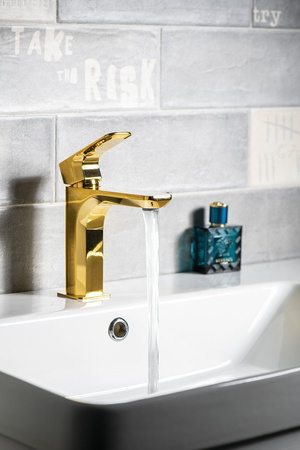 SPY bateria umywalkowa, złoto