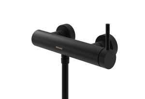 AXEL Black Bateria prysznicowa natynkowa