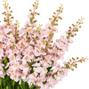 Vintage Hollyhock Floral Stem Tall Pink (12pk)