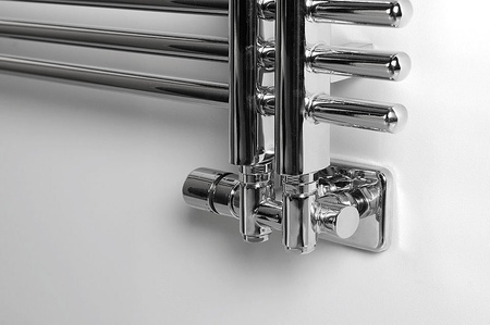 TWIN COMBI zestaw przyłączeniowy zespolony termostatyczny, lewy, chrom