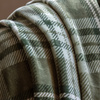 Tartan Sherpa Throw Olive 1520x1770mm