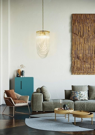 MOOSEE lampa wisząca MURANO S złota