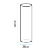 Lampa ogrodowa kolumna TUBE LED RGBW 16 kolorów 115 cm