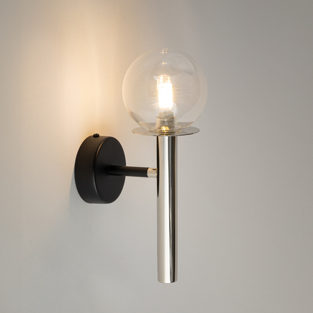 DAISY 1 kinkiet srebrny/transparentny