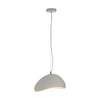 Lampa wisząca STONE 30 cm - biała lampa w stylu japandi