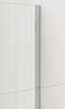 ESCA CHROME jednoczęściowa kabina przysznicowa Walk-In, montaż przy ścianie, szkło mat dymione, 1300 mm