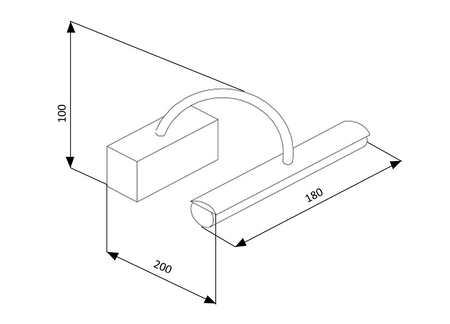 VICO oświetlenie R7s 100W, 230V, chrom