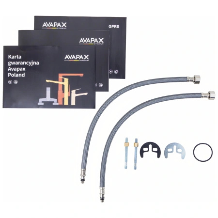 Bateria umywalkowa stojąca, chrom