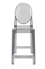 Krzesło barowe VICTORIA 65 cm dymione - poliwęglan