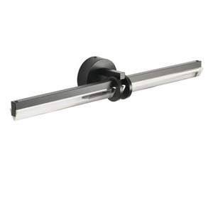 Lampa ścienna LOVELY LED 58 cm- czarno szklany kinkiet