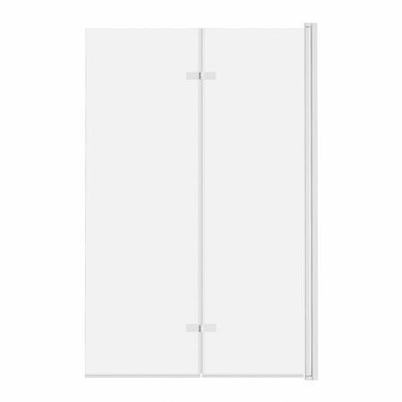 Parawan nawannowy 2-panelowy składany JEZIORAK 100 cm Biały