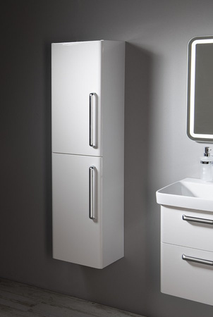 THEIA Szafka wysoka 35x138x30cm, 2 drzwiczki, biała