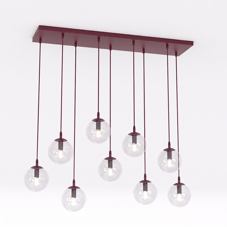 COSMO 9 BURGUNDY TRANSPARENT
