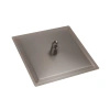 Głowica deszczowni kwadratowa 25 x 25 cm, gun metal
