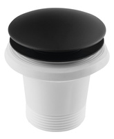 Odpływ wannowy 6/4", klik-klak, czarny mat