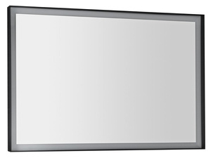 SORT lustro z oświetleniem LED 100x70cm, czarny mat