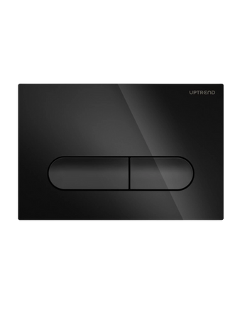 Przycisk toaletowy prostokątny czarny połysk YOSEMITE SHINY BLACK UP004-B18