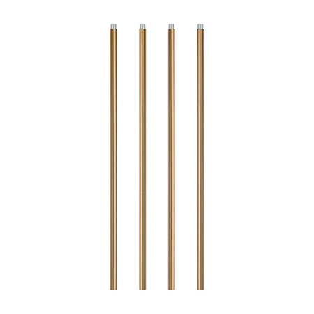 Lampa wisząca COSMIC-6 75 cm - złoty stelaż, transparentne klosze