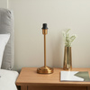 Lampa stołowa Rise – mosiądz vintage, 11 × 11 × 30,8 cm