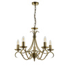 Bernice 5 Pendant Light Antique Brass