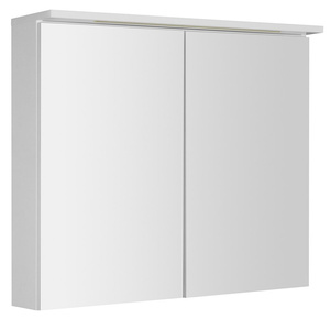KAWA STRIP szafka z lustrem, oświetlenie LED 80x70x22cm, biały