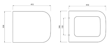 EGO deska WC, biała