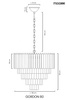 MOOSEE lampa wisząca GORDON 80 złota