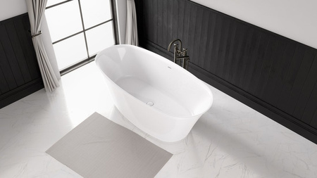 FLORINA wanna wolnostojąca, kompozyt, 170x80x61cm, biała