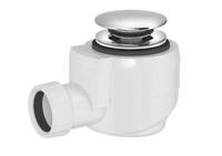 Odpływ wannowy DN40, klik-klak, chrom