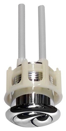 Przycisk DUAL 49mm, chrom