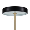 Lampa podłogowa ARTDECO 150 cm - czarno - złota nowoczesna