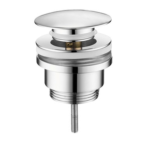 Odpływ umywalkowy 5/4”, klik-klak, duży korek, 10-55mm, chrom